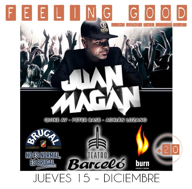 ¡Notición! Este jueves Juan Magán dará un concierto en el Teatro Barceló. Reserva tu sitio aquí teatrobarcelo.com/reservas/