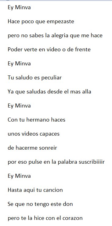 FanCoolMin's tweet photo. Aquí la letras de unas canciones
No las canto por que no tengo voz,pero os dejo las letras :D
@Cool_Powder @MinvaGirl005 https://t.co/iwq1PJlG8I