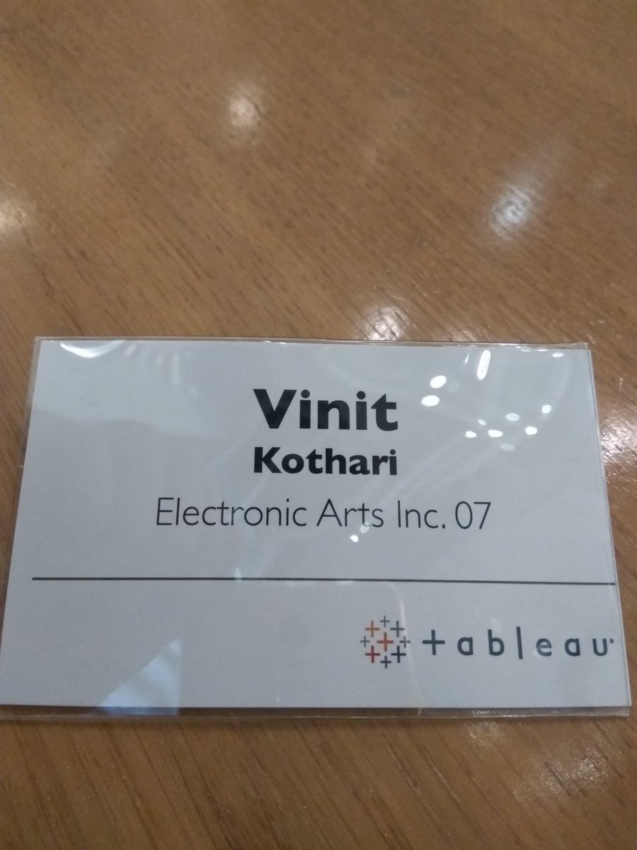 vinitkothari24's tweet photo. Geared up for the #Tableauevent this evening ! https://t.co/jyTUnLJd70