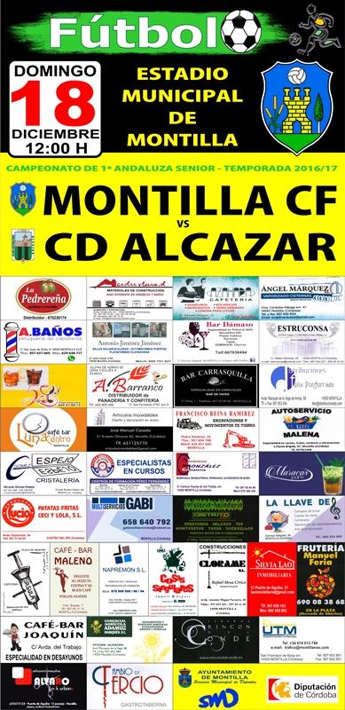 📆 El #MontillaCF recibirá al <a href="/AlcazarClub/">Club D.Alcazar</a> el domingo 18 de diciembre a las 12:00h.⚽
¡¡Vamos Montilla!!🔰
#NoEstamosEnLaGradaEstamosEnElCampo