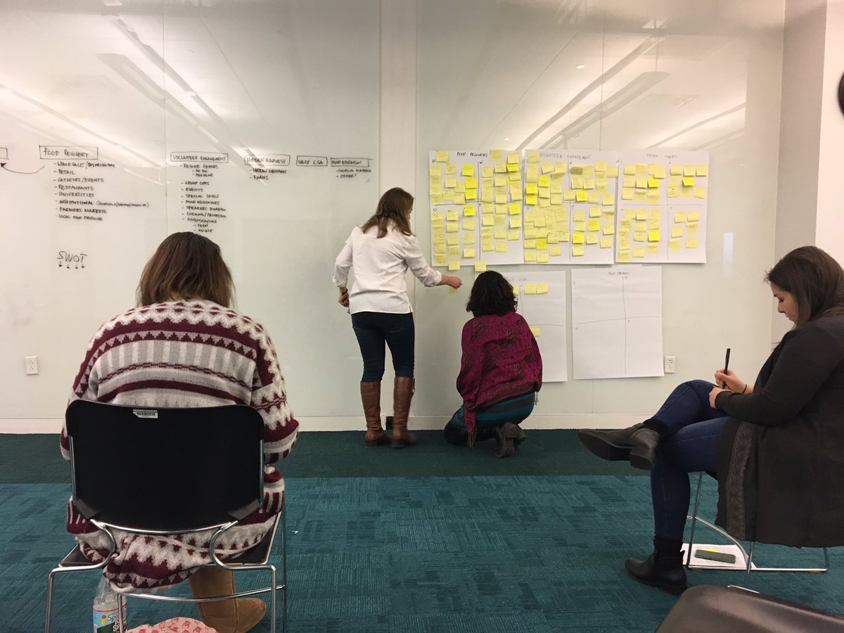 412FoodRescue's tweet photo. We may be a little slow answering calls today-taking the day off to plan and brainstorm for 2017!#EndFoodWaste #WeLoveStickyNotes ❤️ https://t.co/Y4aAT0sfTm