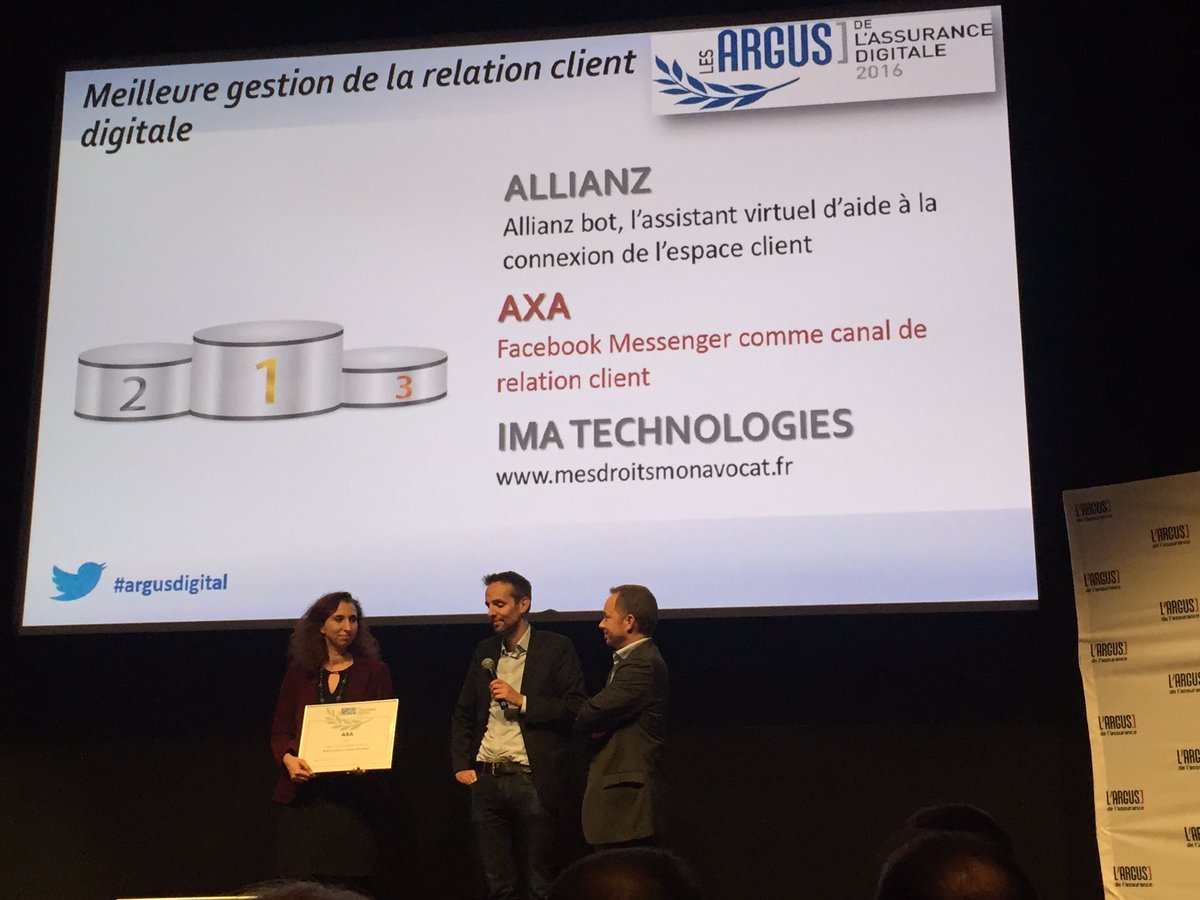 Audrey_Chatel's tweet photo. 👏👏Bravo @ThomasRudelle pour ce prix meilleur relation client @AXAFrance #argusdigital #messenger https://t.co/2E86wuxgQ8