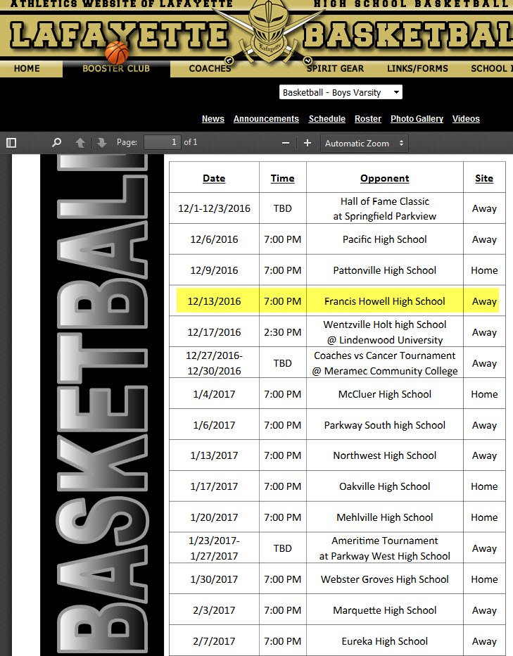 Cheer on Lancer's Men's Basketball tonight at Francis Howell at 7PM <a href="/1lancerfan/">Steve Berry</a> <a href="/LHSGirlsBB/">Liberty High SchoolGirls Basketball</a> @LHS_CoachOC <a href="/LHSwrestlers/">Lafayette Wrestling</a> <a href="/LHS_Lancer_FB/">Lafayette Football</a> #team