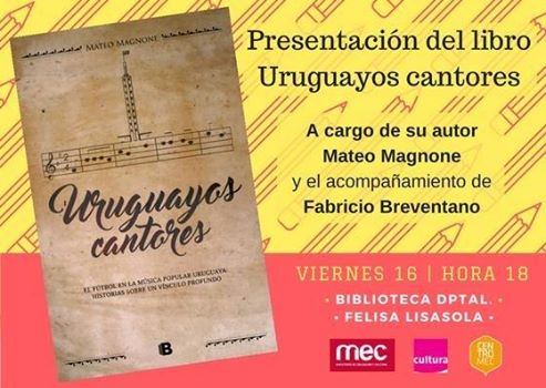 MateoMagnone's tweet photo. El viernes, "Uruguayos cantores" en Salto. En la entrada, se estarán regalando los magníficos pegotines del @DeporUruguay. 
@CentroMecSalto https://t.co/NB8Fo23h15