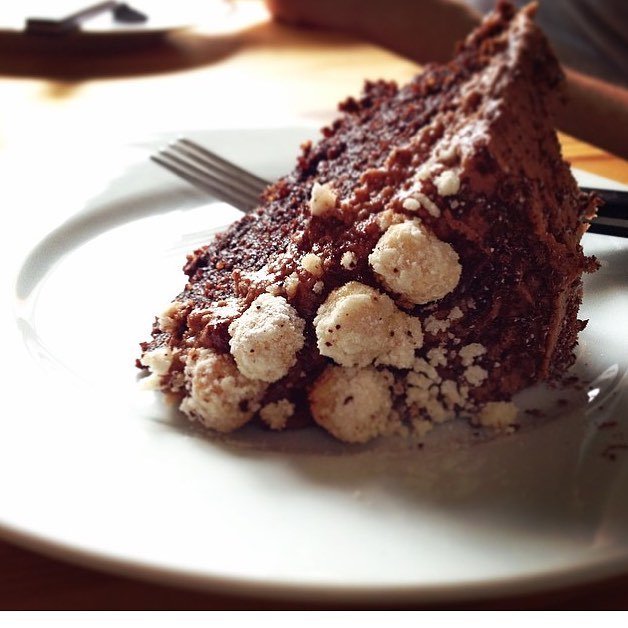 Can't wait to bring out the GF chocolate cake w/ American buttercream &amp; frosted hazelnuts for Christmas!