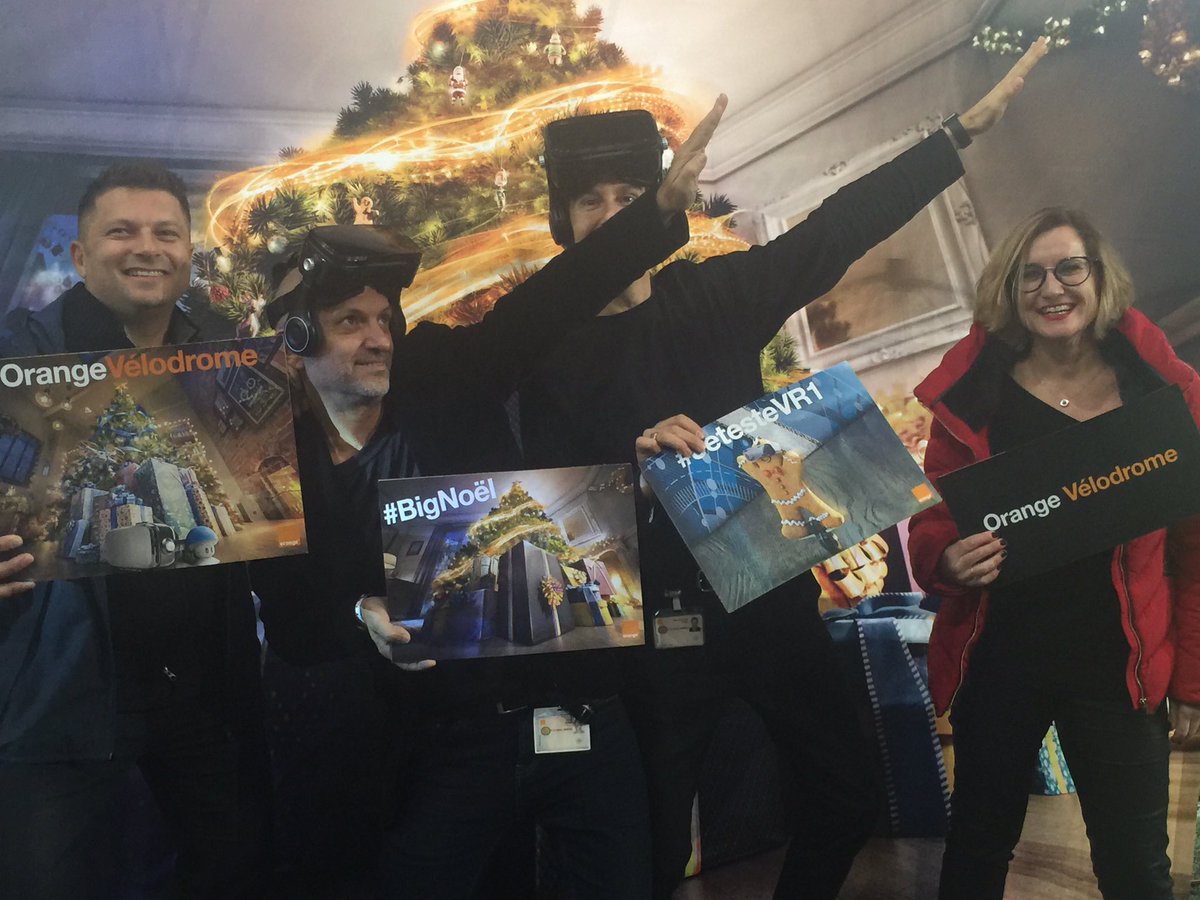 celinemory's tweet photo. @katejean2 @orange @Kali_Story @siropderue @PROSPeRFUN @CarolineBindner @franckVallet on vous attend ! #BigNoel #jetesteVr1 @orangevelodrome https://t.co/16vZbKCjkB