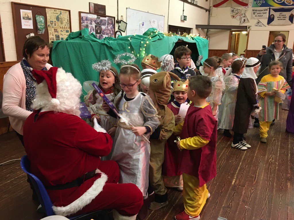 Christmas started in St. Paul's this evening with a visit to 17th Beavers from our very own Santa..<a href="/WaterfordScouts/">Waterford Scouts</a>