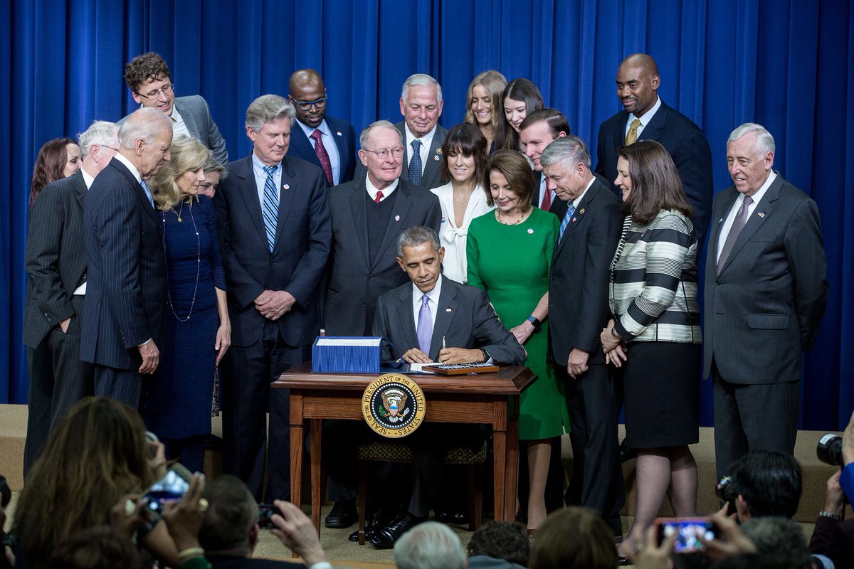 In signing the Cures Act into law, we're one step closer to breakthroughs on the greatest health challenges of our time. Today's a good day.