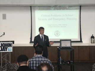 VP Craig Gundry is identifying critical problems in school security and emergency planning for staff and students at <a href="/JohnJayCollege/">John Jay College</a> today.