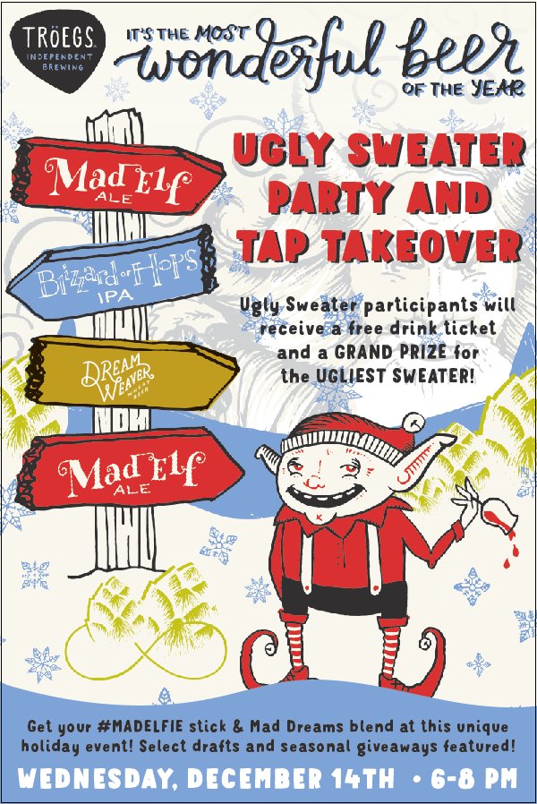 Dust off that dickie for #MadDreams &amp; Ugly Sweater party at <a href="/greersandbeers/">Greers & Beers</a> tmrw!! Killer lineup &amp; giveaways abound! @CraftBeerCT