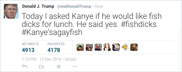 PatrickAwalt's tweet image. Kanye and Trump lunchdate