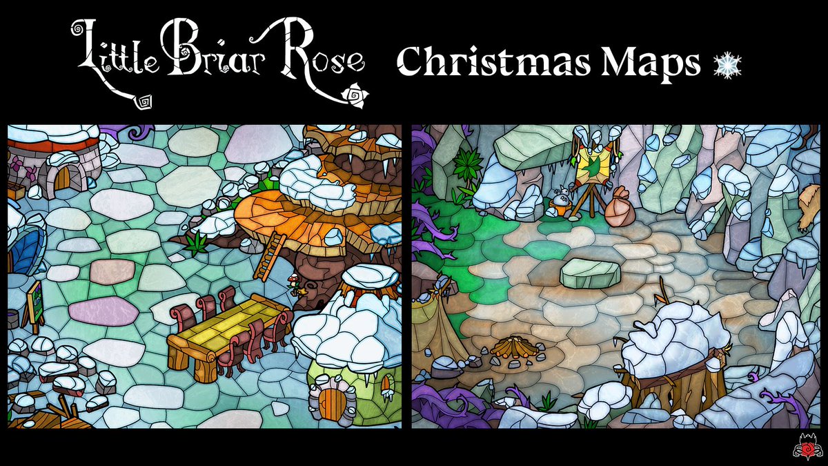 #LittleBriarRose: #Christmas Edition is available now for #iOS and #Android! ☃ bit.ly/LittleBriarRose ☃#indiegame #gamedev #xmas #gameart