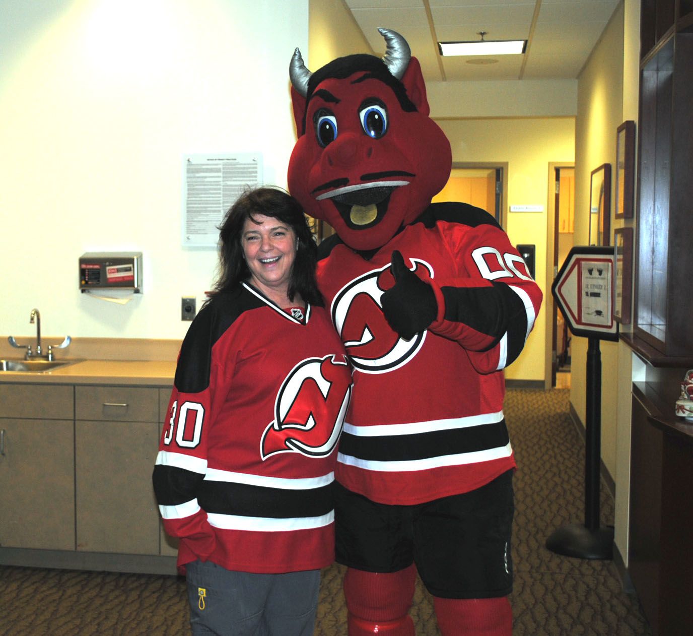 NJ Devil Mascot Visits