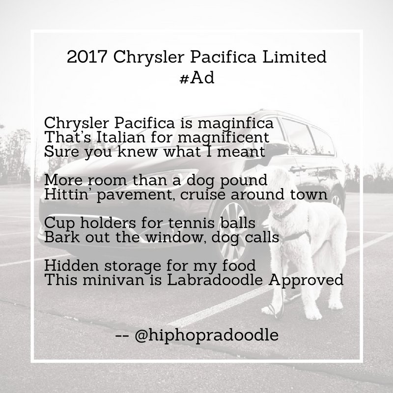 A rap for one cool minivan, the 2017 Chrysler Pacifica Limited | #Ad #DrivePacifica <a href="/Chrysler/">Chrysler</a>