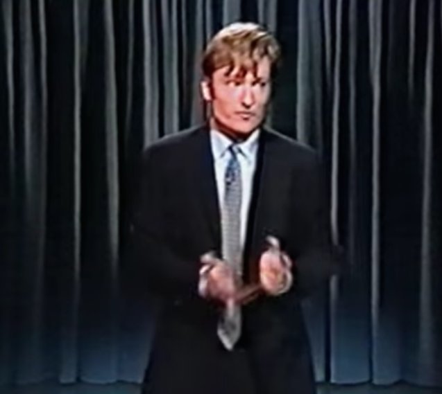 LAist's tweet image. Someone Uploaded A Treasure Trove Of Vintage 'Late Night With Conan O'Brien' Videos To YouTube laist.com/2016/12/13/con…