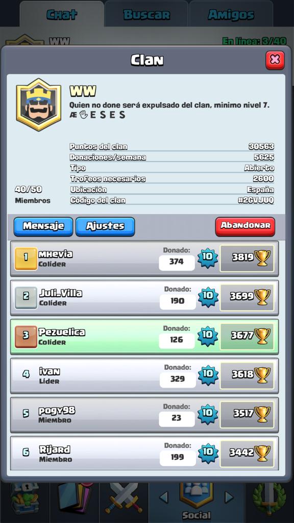 PartnerCup's tweet photo. Si buscais un clan para subir copas en arena legendaria o intentar subir a esta Unios Muy Buen Clan https://t.co/TRdrXxkXwQ