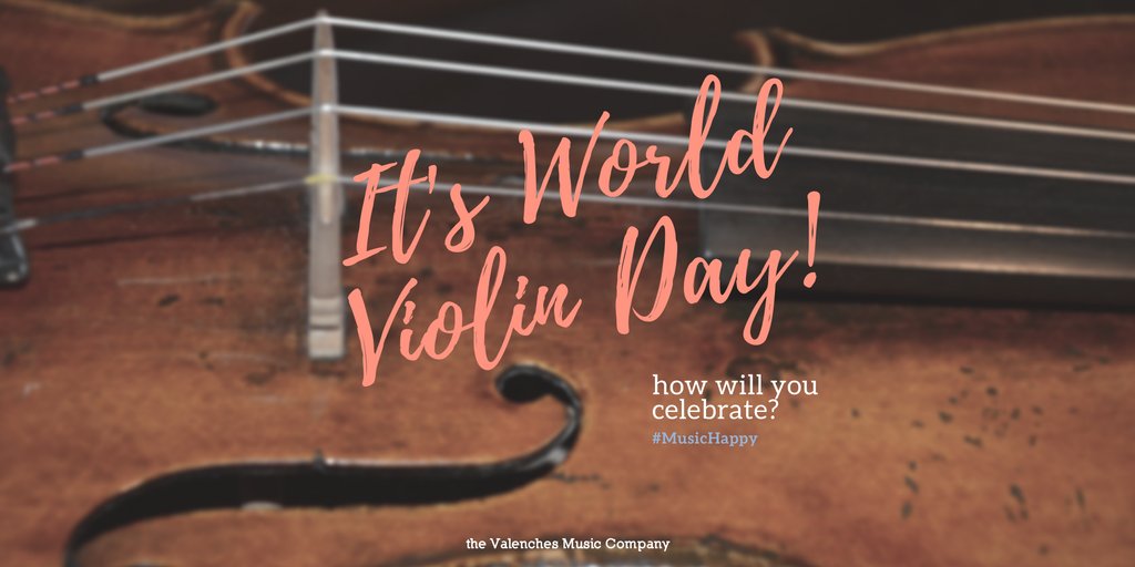 ValenchesMusic's tweet image. Happy #WorldViolinDay fellow violinists! Let's celebrate! :) #MusicHappy #violin