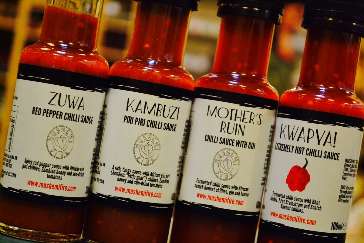 mmm_newcastle's tweet image. We are nicely restocked with @MushemiFire Zambian-inspired chilli sauces at mmm... If you dare! #shopsmalluk