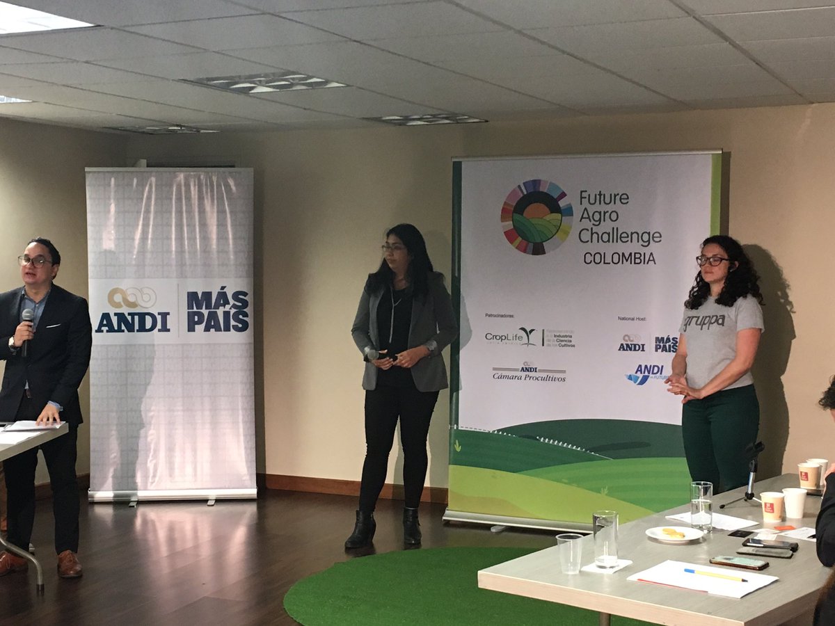 ANDI_Colombia's tweet photo. Agrupa y BPapp componen la segunda llave que participa por un cupo para la final de Agro Future Challenge Colombia. https://t.co/z4BzhG6xJv