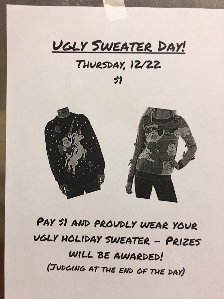carver2018's tweet photo. Time to start getting that ugly sweater ready... the 22nd is a big day! 🎅🏼🌲 https://t.co/puoKt7skaM
