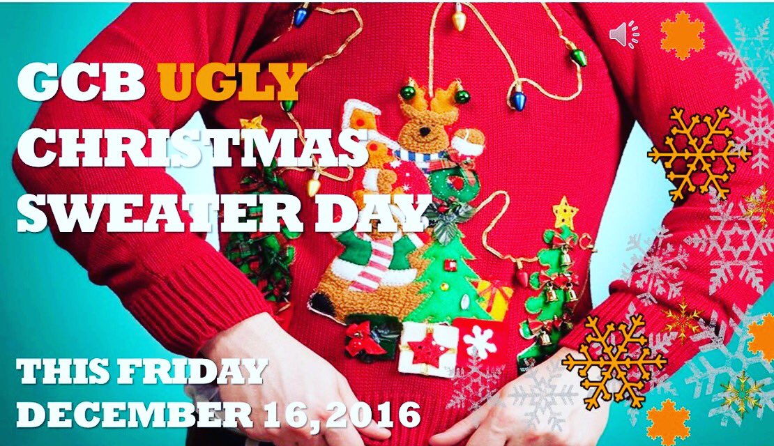Don we now our ugly sweaters fa la la la la la la la la!  See us all decked out for the holidays this Friday Dec. 16th! 🎄🎅🏼❄️