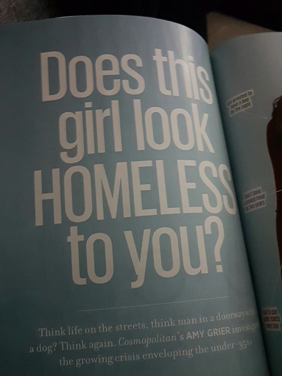 bryonyclaire_x's tweet image. Just read @amygrier piece on homelessness 👍 really makes you think #cosmopolitan #homelessness #seriousissue #brilliantwriting