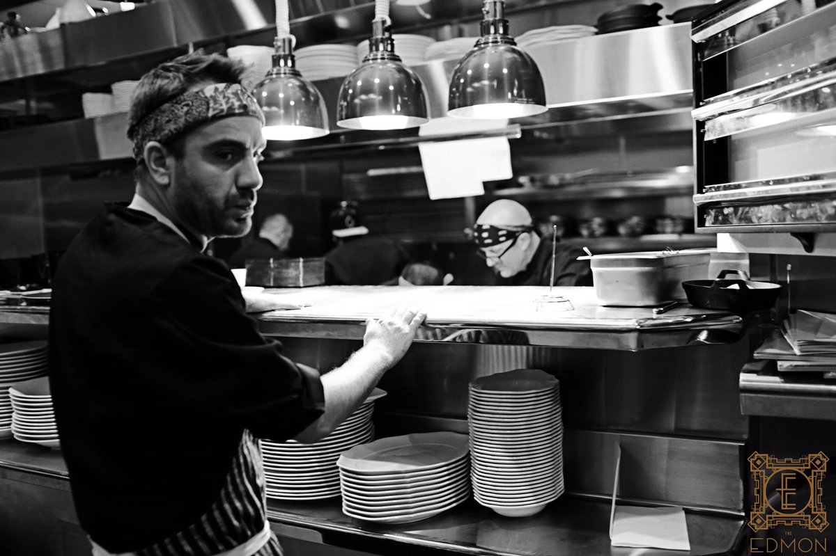 TheEdmonLA's tweet photo. Chefs Gabriel Cappelli &amp; Charley Morgan are prepping some new dishes for tonight. Do you have a reservation yet? https://t.co/dwAKUzf2Le https://t.co/c0GU6dJ3Zh