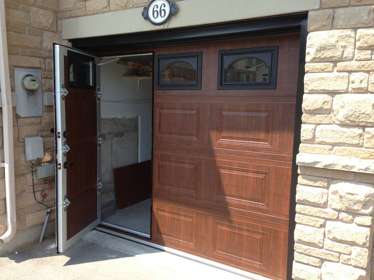 Walk Through garage door allow you to have access to your garage using an entry door installed on the garage door, AMAZING.