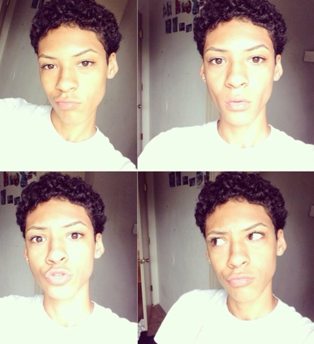 itsBambii's tweet photo. My natural hair journey so far 💔❤️💛💚💙💚❤️ ( the top two pics are from 2014 the bottom left is 2015 and the bottom right is 2016 ) https://t.co/2EVTon33ar