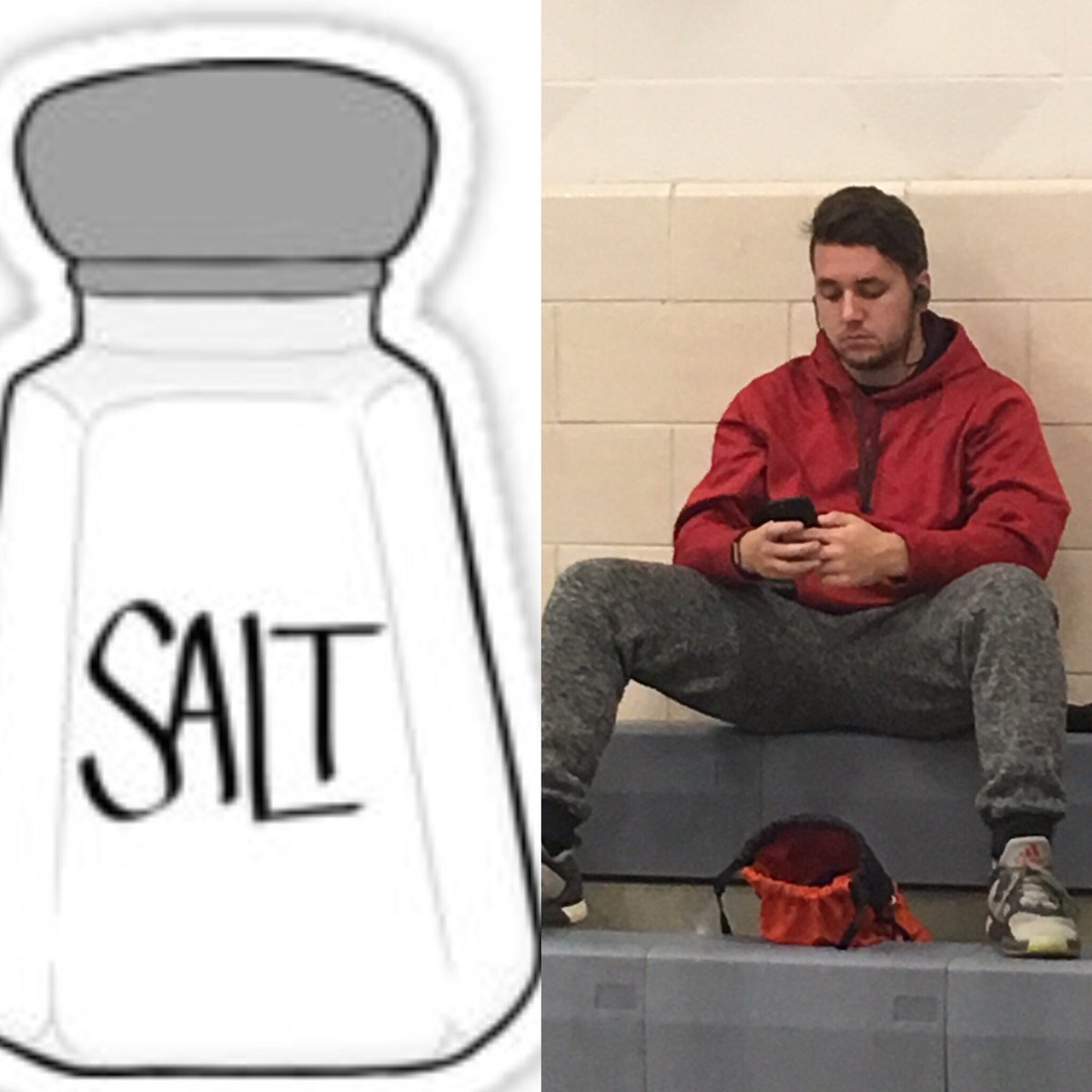 Its_a_league's tweet photo. "What's the difference between a salt shaker and Parker... the salt shaker was useful tonight" -Anonymous https://t.co/p9cLjvc6DA