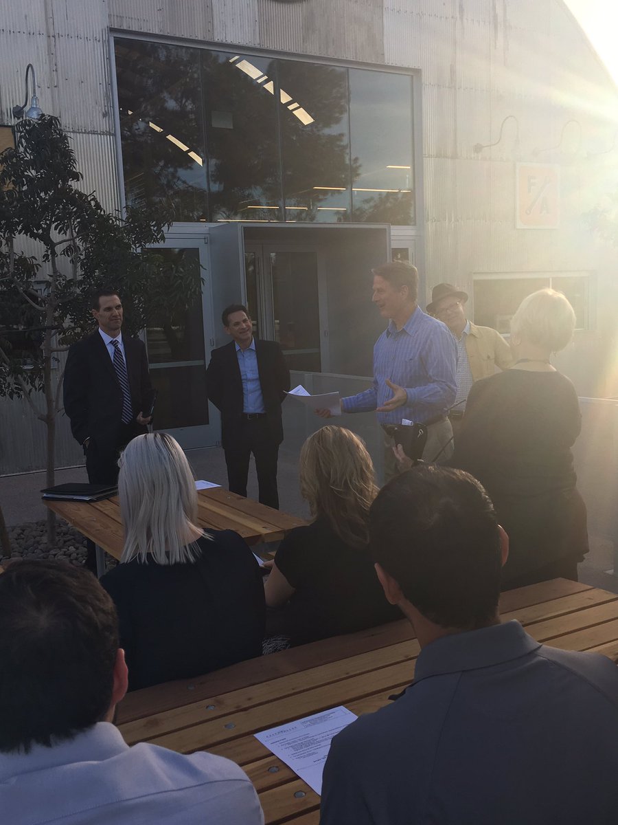 EVPartnership's tweet photo. .@realjoe giving the EVP #EconDev committee a walking tour of the newly open @Barnoneaz in Gilbert's @agritopia. #MakersCraft #ShopLocal https://t.co/hbMIdaXTHl