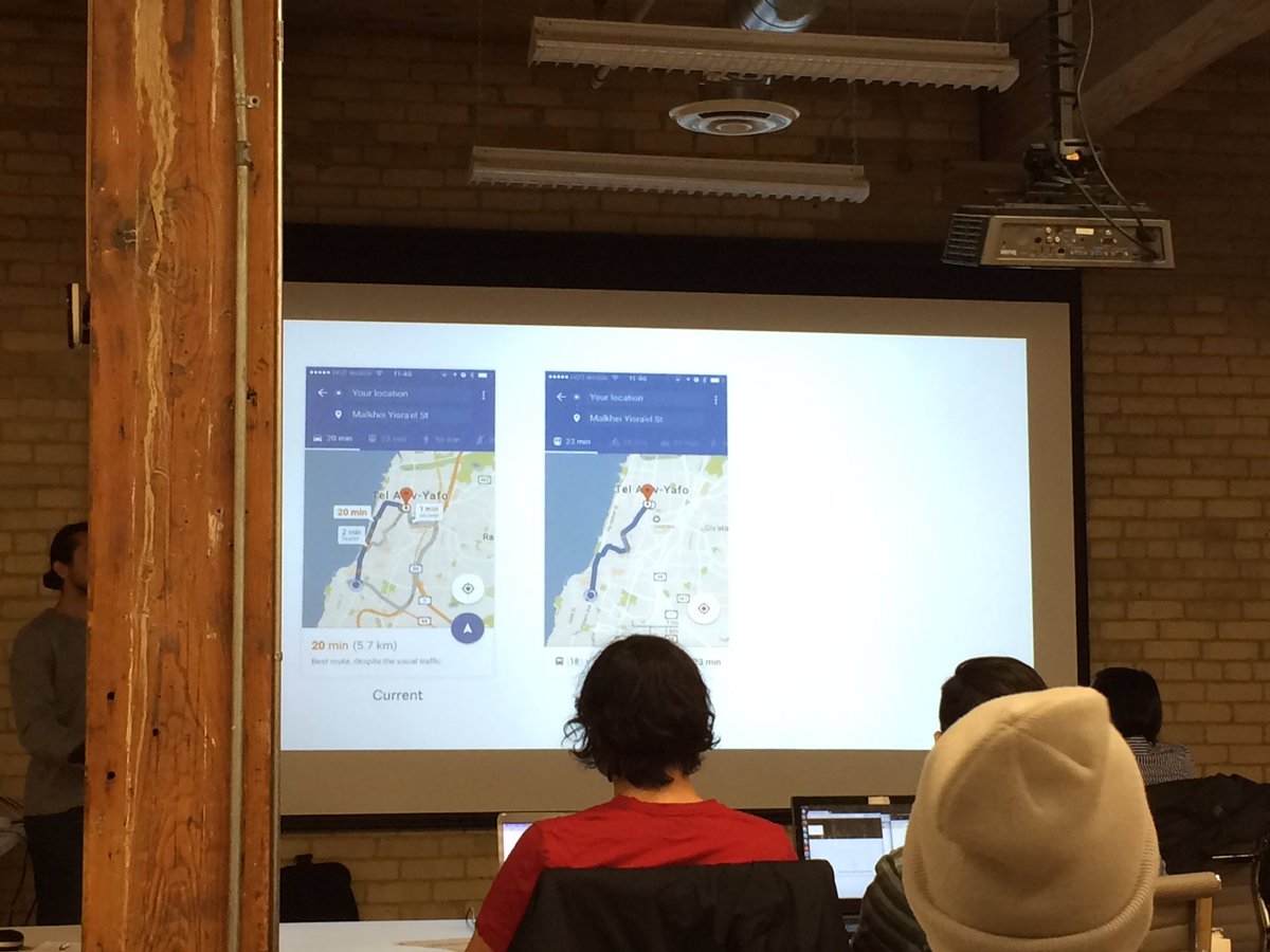 Talking #UXDesign at <a href="/BitmakerHQ/">BitMakerHQ</a>: leading the user to a plan of action through avoiding negative conscious decisions. Eg take car or bike