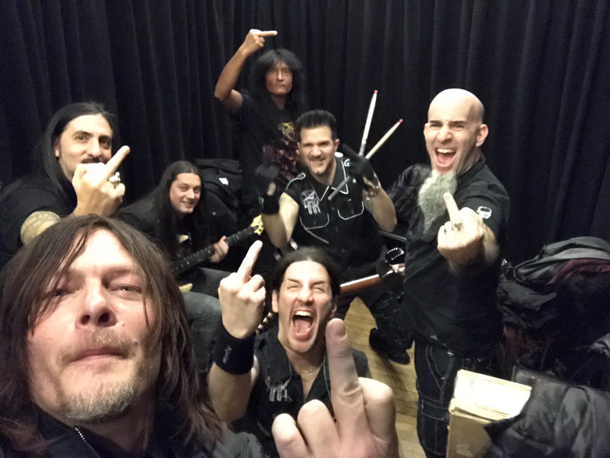 <a href="/Anthrax/">Anthrax</a> and <a href="/wwwbigbaldhead/">norman reedus</a> sending their undying love to me. Bastards.