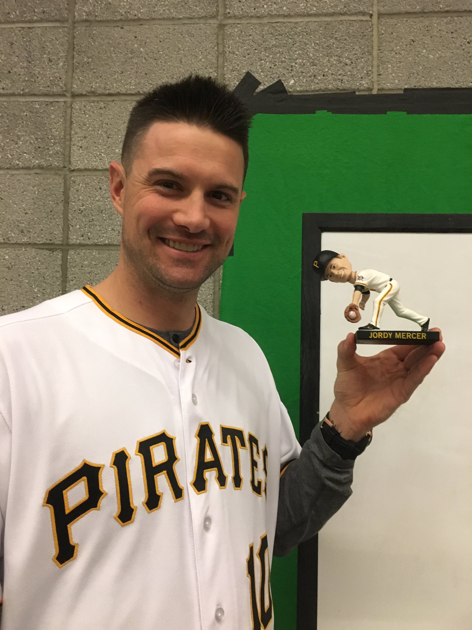 Jordy Mercer on X: Hey guys got some pics of my bobblehead coming