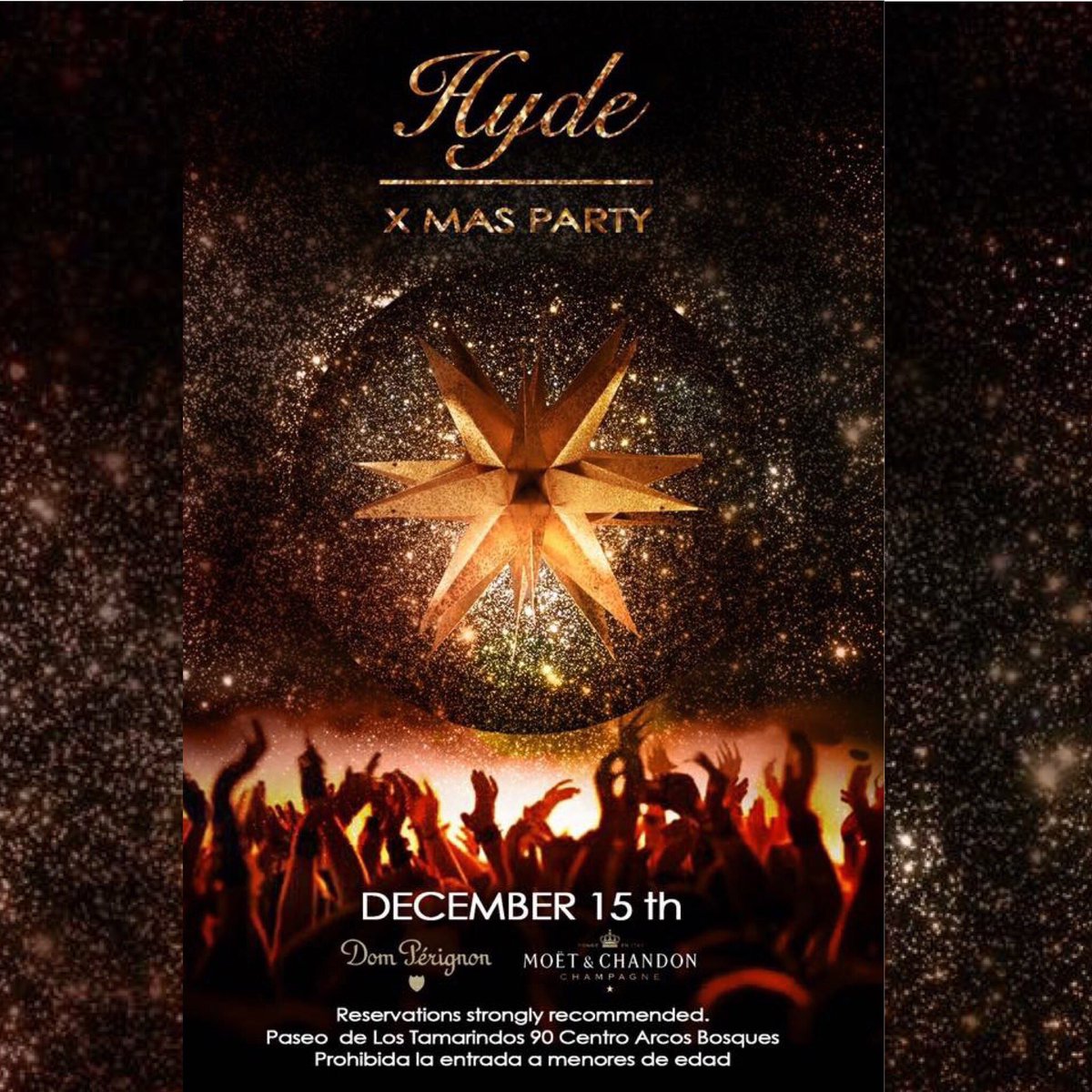 hydemexico's tweet photo. Hyde Xmas Party | Thursday December 15th. - Reservations strongly recommended
https://t.co/V3UkdJa7qv t. 5246 3570
#ArcosBosques #HydeMexico https://t.co/2vlltU2EvB
