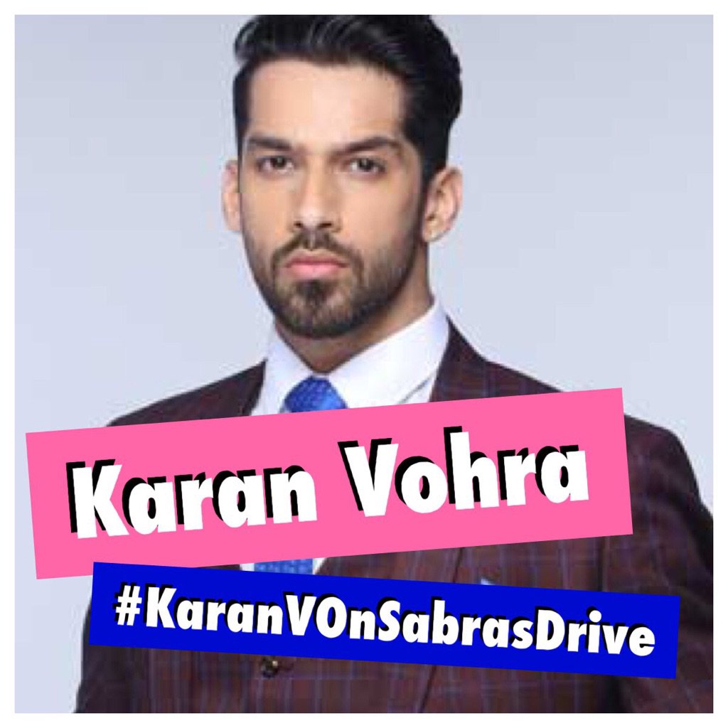 On Thursday: #ZindagiKiMehek star #KaranVohra joins me at 16:35 UK live! Tag Qs: #KaranVOnSabrasDrive