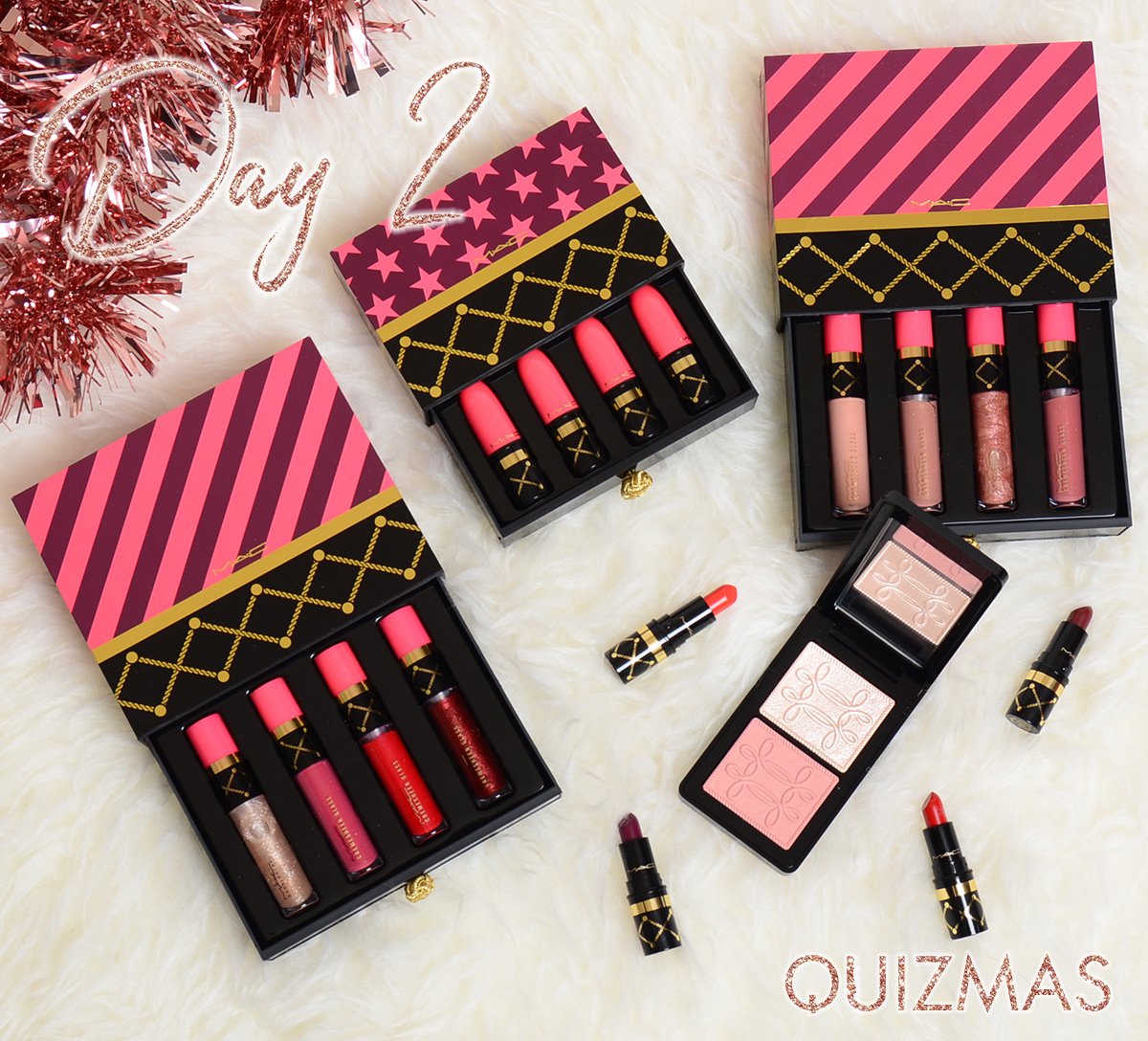 quizclothing's tweet photo. WIN! DAY 2 - Win all of these MAC Nutcracker goodies for you &amp; your BFF 💄 FOLLOW &amp; RT to enter! 💋  #12DaysOfQUIZmas #Giveaway https://t.co/xdycBBY8Rc