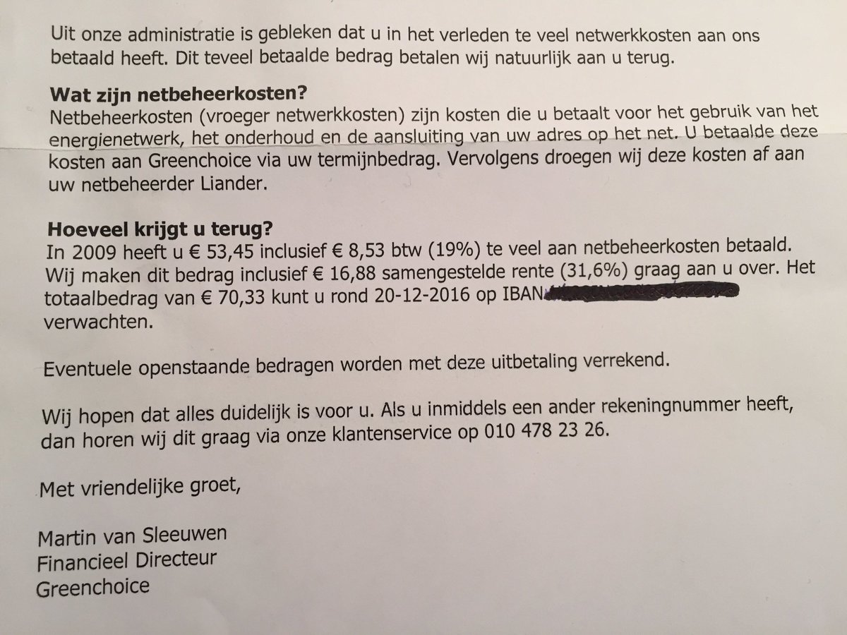 wmwesters's tweet image. Service met een hoofdletter S! Hulde aan @GreenchoiceNL. Al even geen klant meer maar ik kom terug! #NPS #service #happytweet