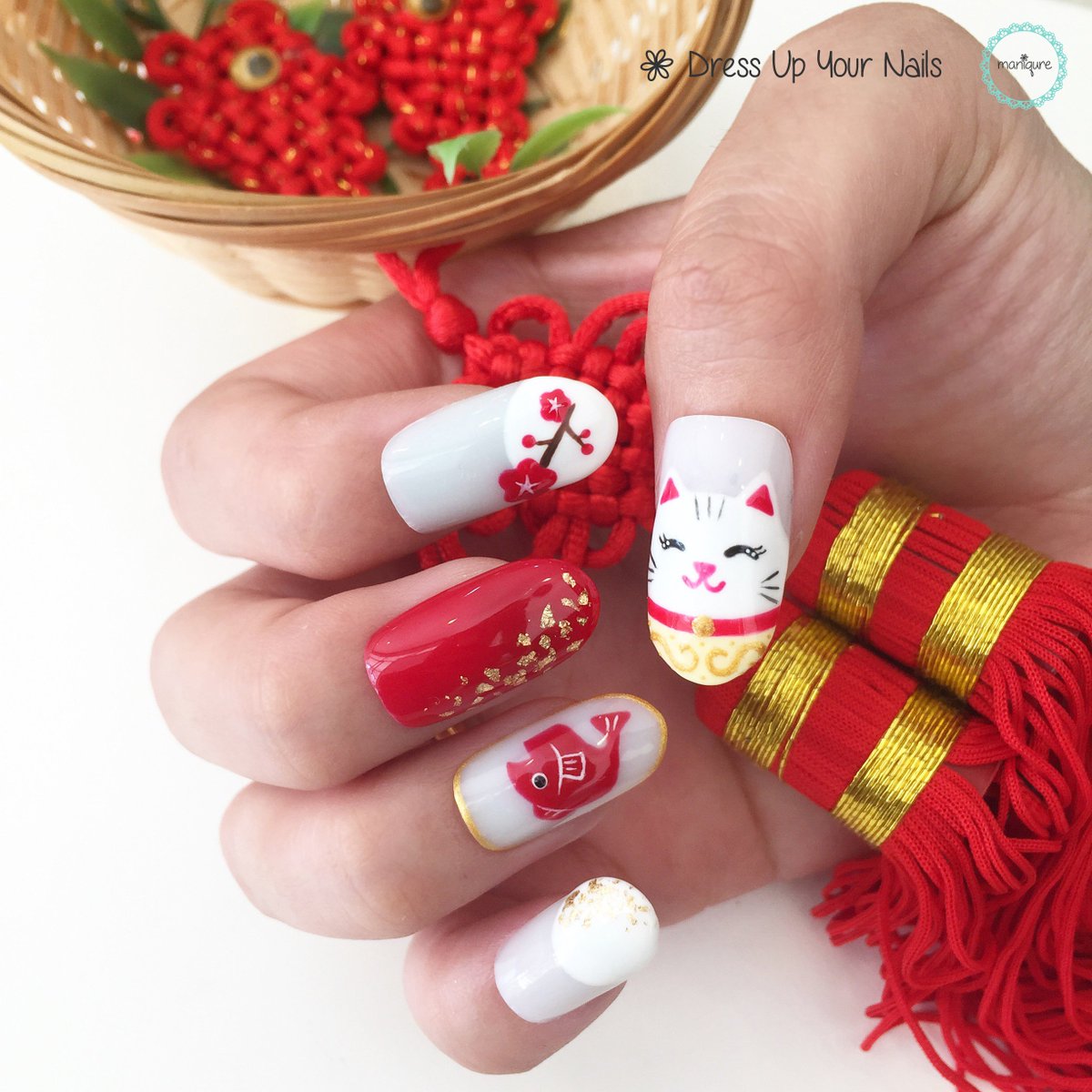 Chinese New Year Nail Tutorial Youtube