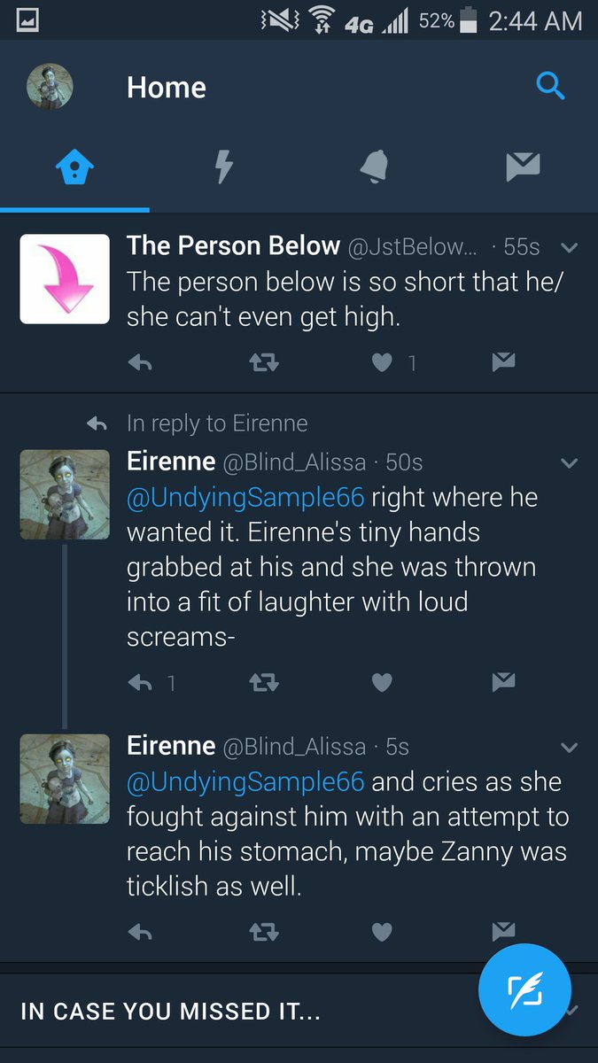 Well, Eirenne is short

She really can't get high until she grows, maybe then she'll reach high.