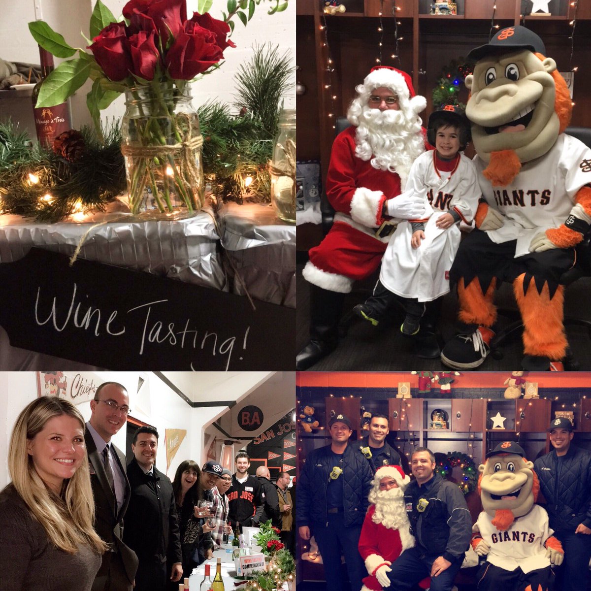 SJGiants's tweet photo. Another great #SJGiants Season Ticket Holder &amp; VIP Holiday Party! Thanks to Trinchero Family Estates for providing delicious wine samples! https://t.co/pkeyUBPyBU