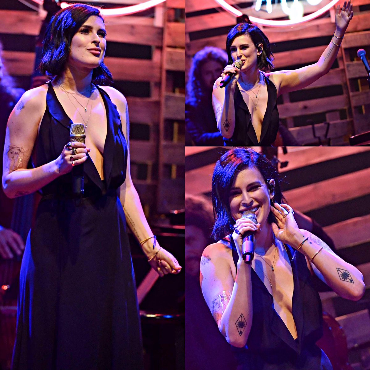 Rue4You's tweet photo. Rue, Scout and Tye 👑👑👑 #RumerWillis #ScoutWillis #TyeBlue #OverTheLoveTour #TheSortingRoom #LA 12.11.16 @TheRue @Scout_Willis @TyeBlue https://t.co/mrHR5Vcojw