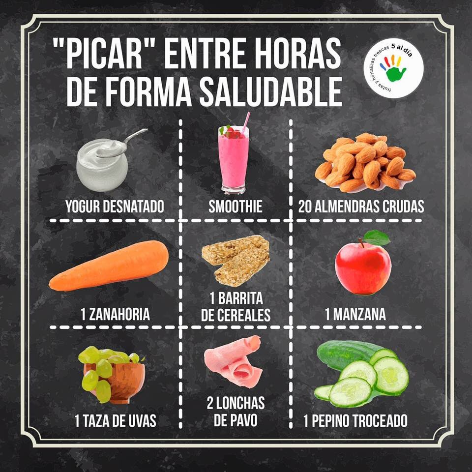 5aldiaspain's tweet photo. Recuerda picar entre horas de forma #sana para no llegar con mucha ansiedad a las comidas principales #Practicael5 #FrutasyHortalizasSiempre https://t.co/tZhQ1FiYT2