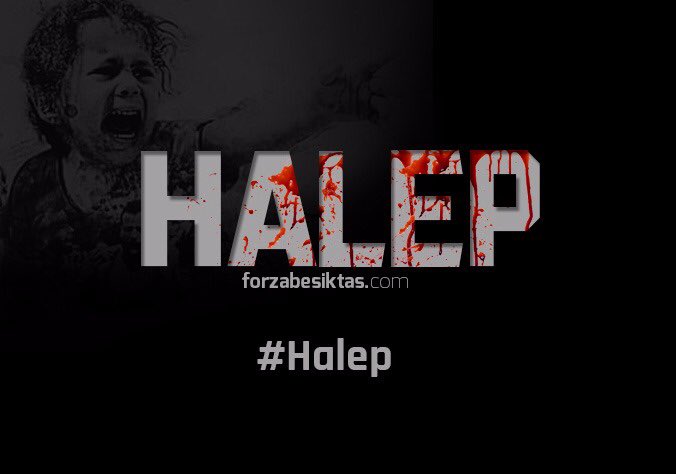 "Zulüm bizdense, ben bizden değilim."
#Halep #HalepteKatliamVar #halepimhaoluyor