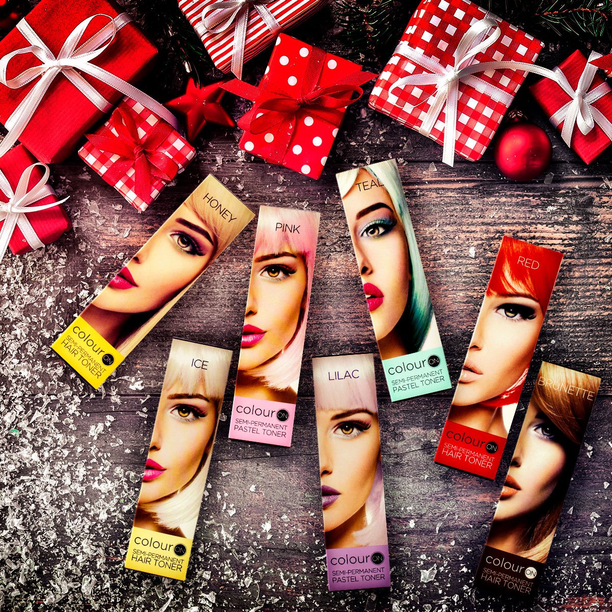 ColourOn_Toners's tweet photo. ColourOn has a colour to suit everyone this Christmas! Which Toner will you choose? #toner #pastel #newhair #change #ColourOn @tambeauty01 https://t.co/tMrZOT8HeU