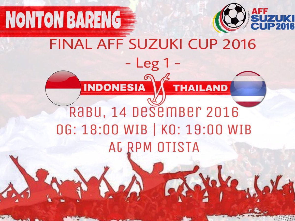 Nobar #PialaAFF | INDONESIA vs Thailand di <a href="/OtistaRPM/">R.P.M Otista Futsal</a> yuk nanti sore. #garudabisa #TimnasIndonesia
