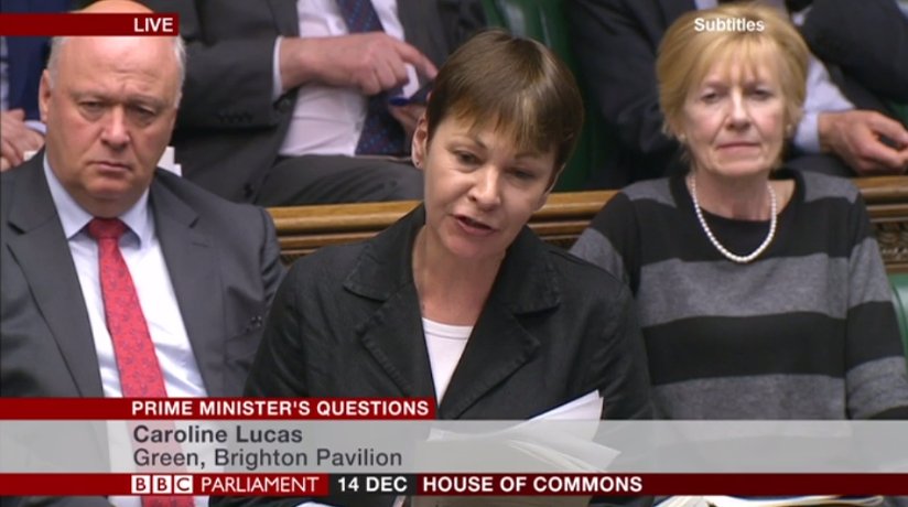 The Green Party (@thegreenparty) on Twitter photo 'Will the PM sack the Transport Secretary and strip GTR of its franchise?' <a href="/CarolineLucas/">Caroline Lucas</a> challenges Theresa May on #SouthernStrike at #PMQs 'Will the PM sack the Transport Secretary and strip GTR of its franchise?' <a href="/CarolineLucas/">Caroline Lucas</a> challenges Theresa May on #SouthernStrike at #PMQs