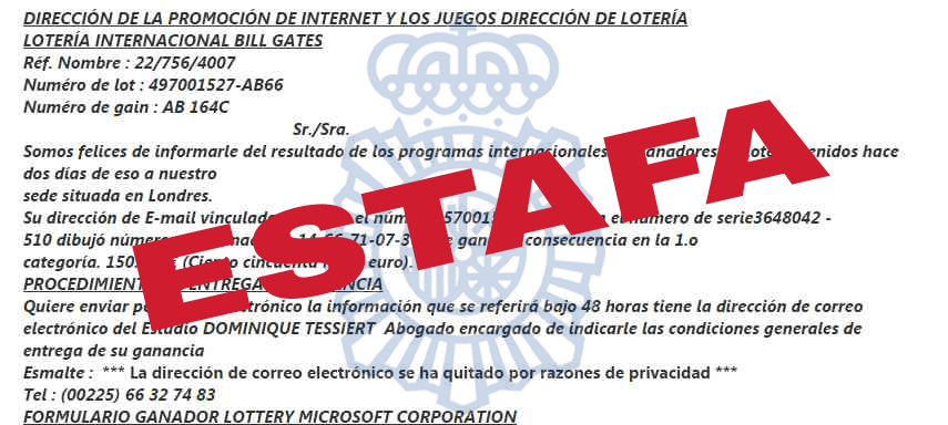 "¡🎊FELICIDADES🎉! Eres el afortunado ganador de un #sorteo millonario" 
¡Vaya! ¿Incluso sin haber jugado? 😎 

Pues eso, que #NoPiques