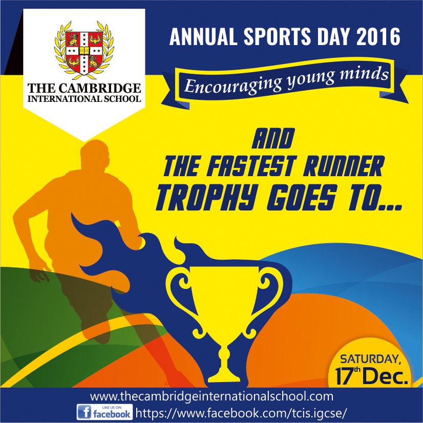 TCIS_IGCSE's tweet image. It&apos;s time to encourage them and #cheer them up. #TheCambridgeInternationalSchool&apos;s #Annual #Sports #Day, 2016 is here! #Gear up.