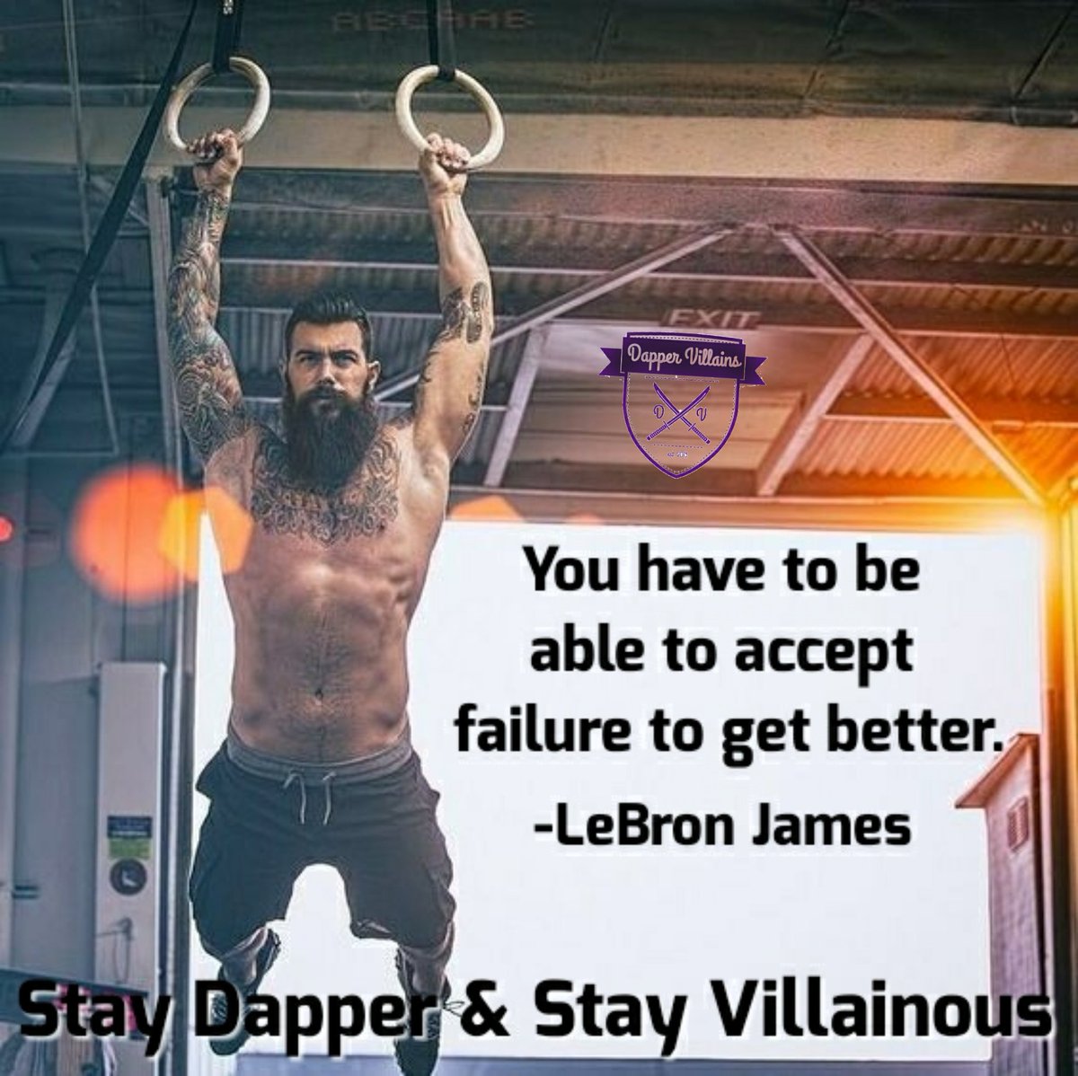 DapperVillains's tweet photo. Never give up or put yourself down #keepfighting 
#manhood #life #desire #dapper #villainous @KingJames  #dappervillains #Entrepreneur https://t.co/5C6iJVwP1o